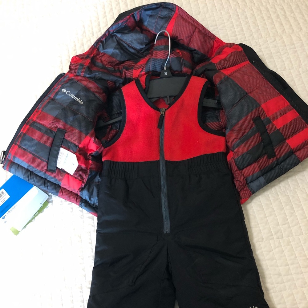 Columbia Infant Reversible Jacket and Bib Set